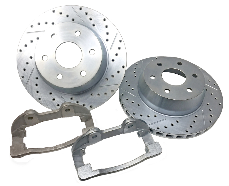 Chevrolet Silverado SS Pickup Brake Rotors (2) - Rear - Baer Brakes - Big Claw Performance - Zinc-Plated Finish - `03-`05
